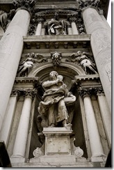 Sculptures on Santa Maria della Salute church